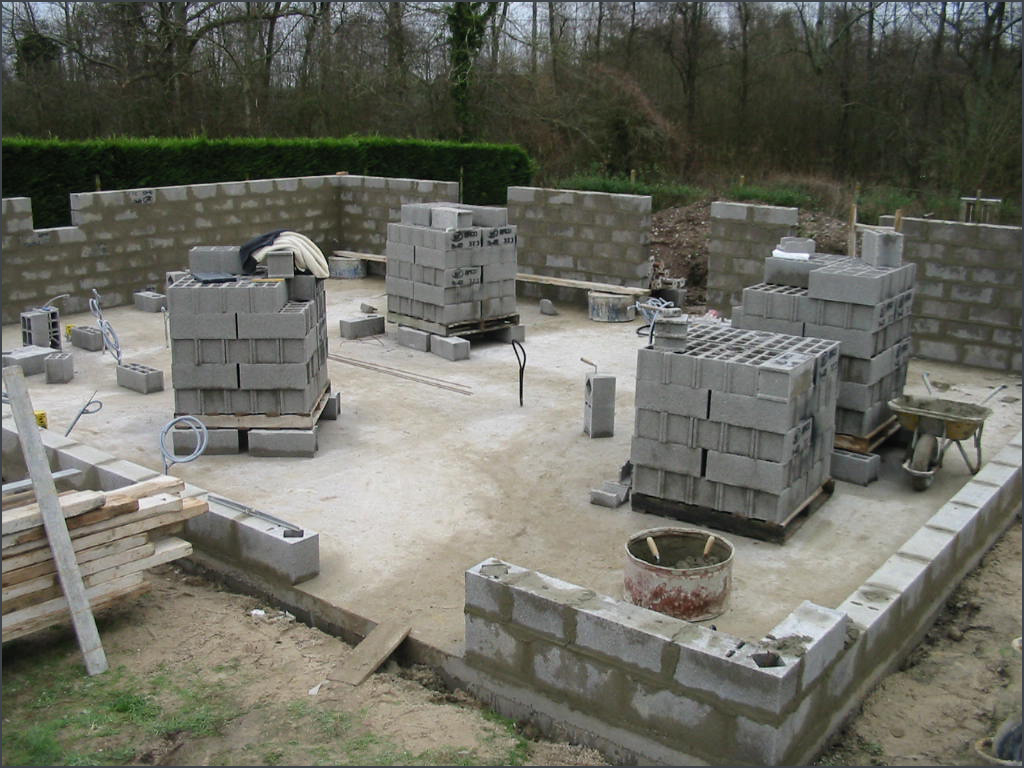 Construction murs et parpaings